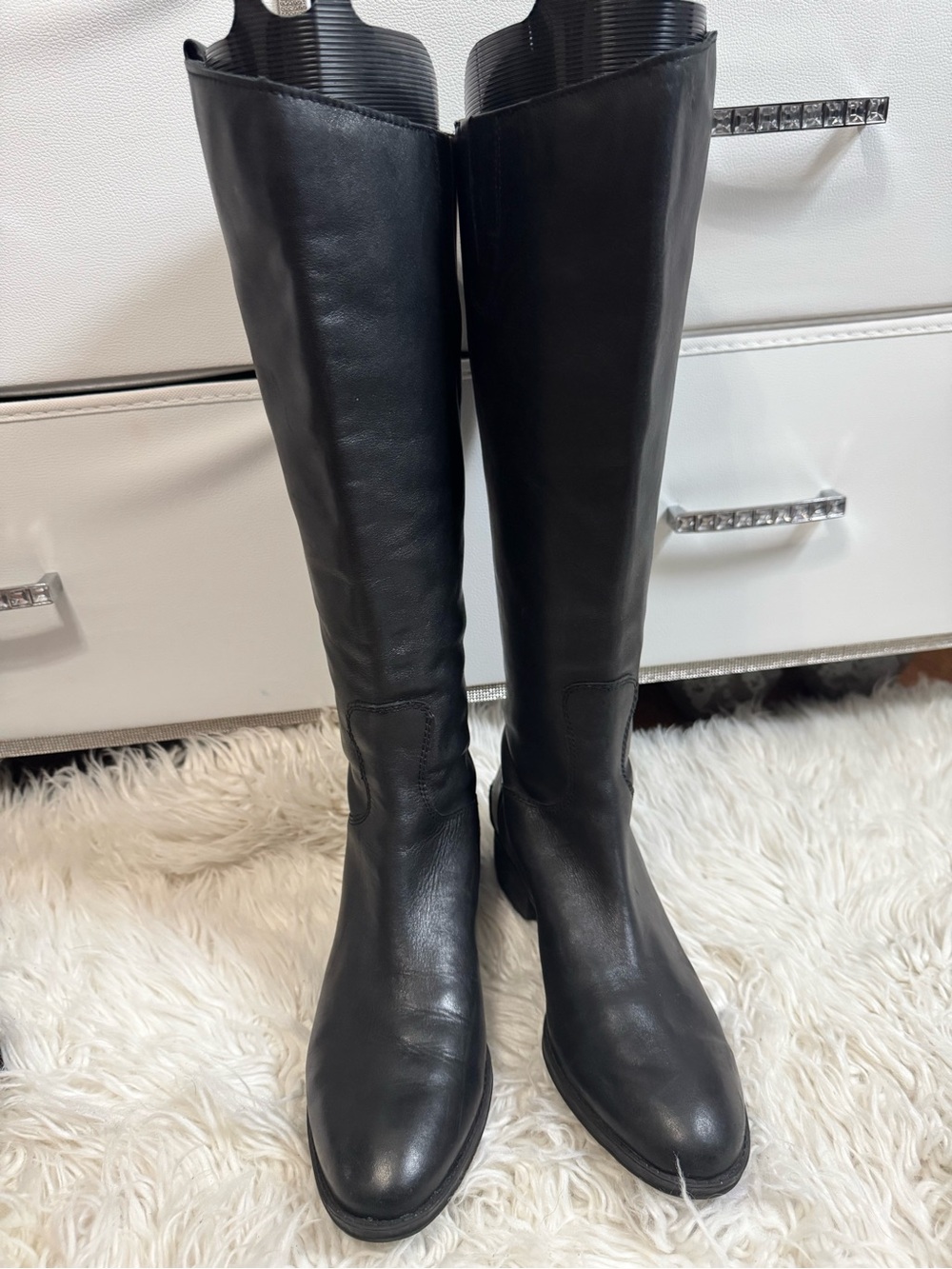 Sam Edelman penny 2 black leather riding boots size 8 women’s - Picture 3 of 6
